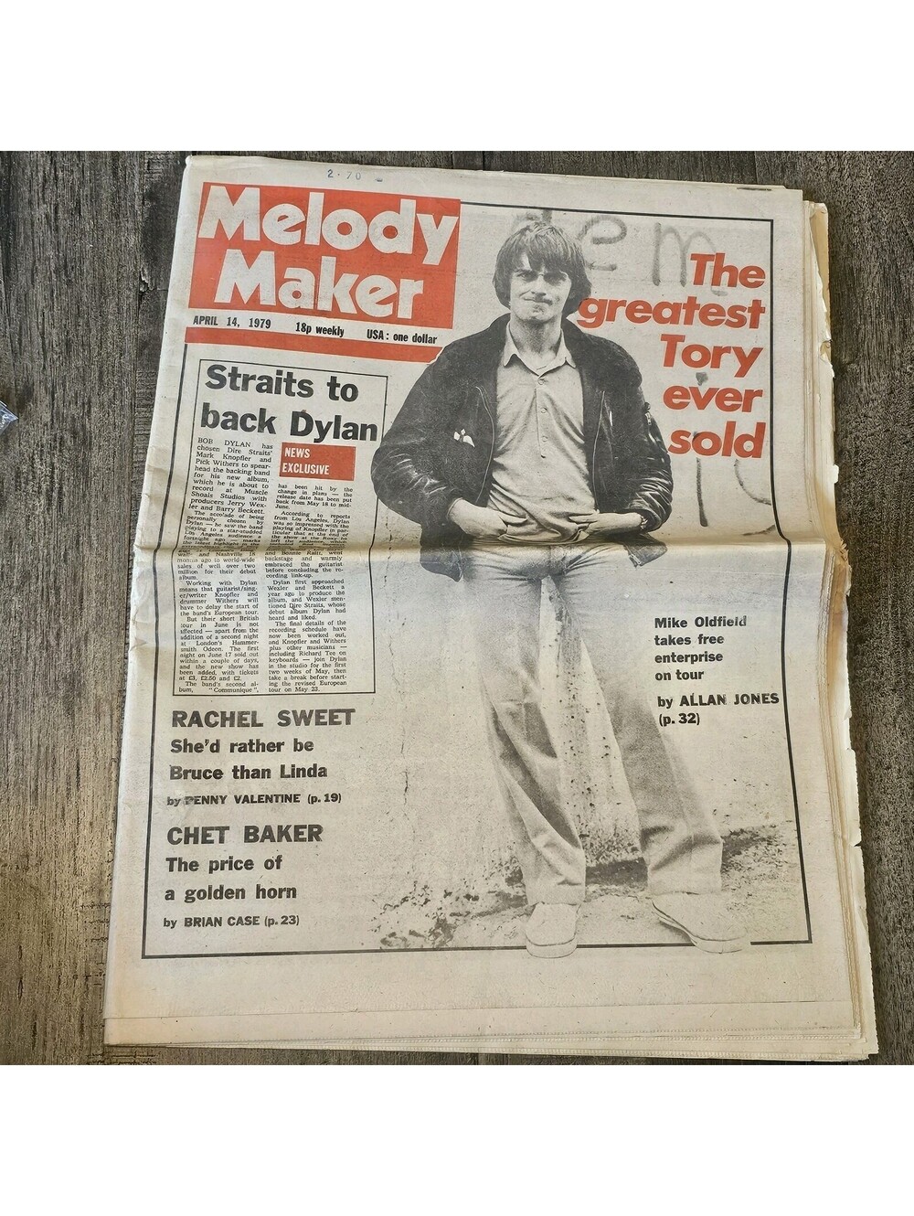 Vintage MELODY MAKER magazine, April 14, 1979 Scorpions Police Iggy Pop